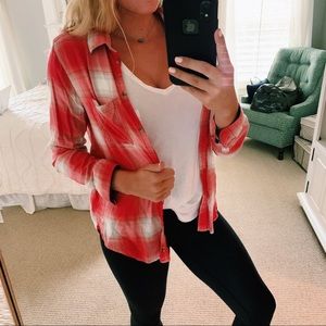 American Eagle Plaid Flannel Shirt